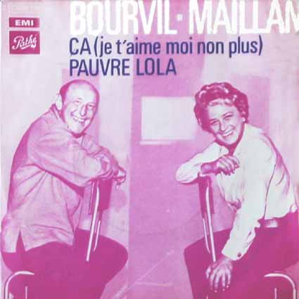 Bourvil et Jacqueline Maillan